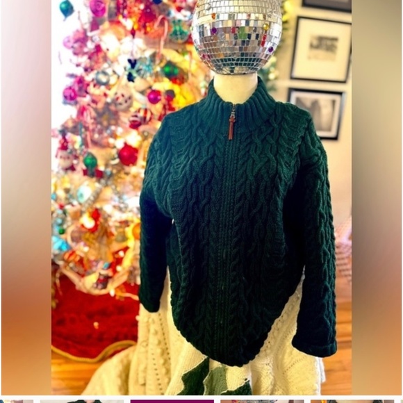 Vintage green Ralph Lauren zip up sweater - Picture 6 of 9